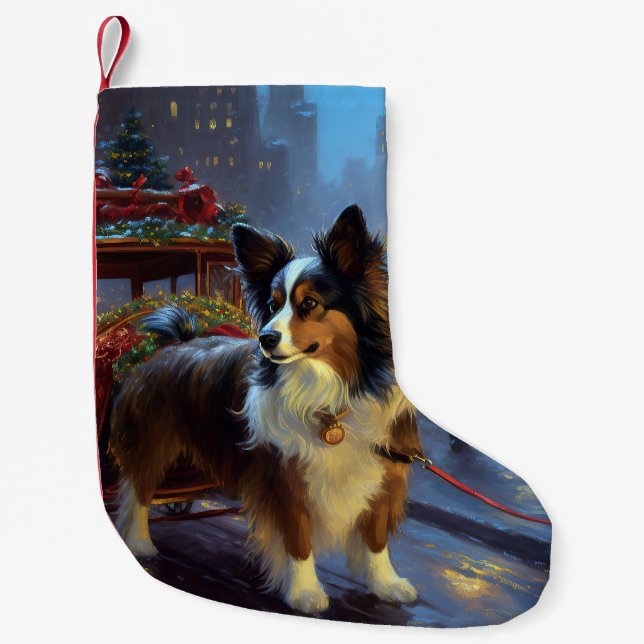 Meia De Natal Pequena Papillon Christmas Fesason Season (Frente)