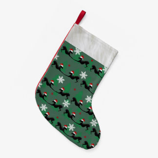 Meia De Natal Pequena Parada de Natal de Greyhound Italiano