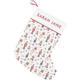 Meia De Natal Pequena Parada de Natal de Nutcracker