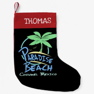 Meia De Natal Pequena Paradise Beach Cozumel Mexico Cruise Vacise