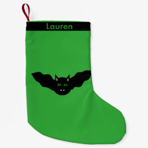 Meia De Natal Pequena Paragem Personalizada do Vampiro Cat Faced Bat Hal