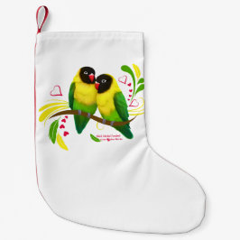 Meia De Natal Pequena Pássaros Mascarados Negros