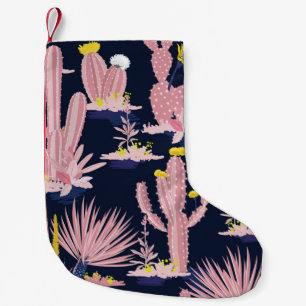 Meia De Natal Pequena Pastel Pastel Seamless vintage cacto de Verão em