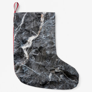Meia De Natal Pequena pedra de cinza