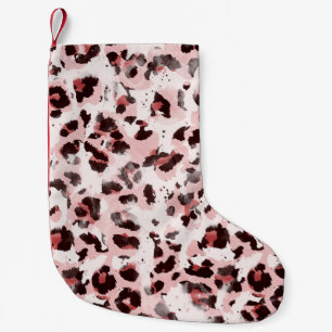 Meia De Natal Pequena Pele Animal Leopardo: Tie Dye Elegance.