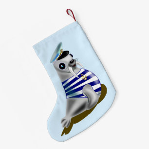 Meia De Natal Pequena Pequeno Marinheiro