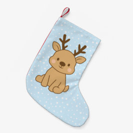 Meia De Natal Pequena Pequeno Renas