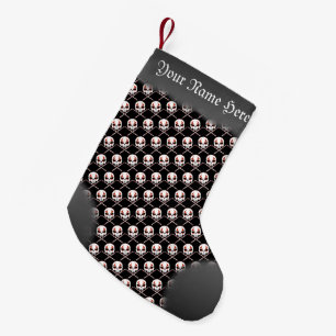 Meia De Natal Pequena Personalizado para o Drummer de Rock & Roll de Met