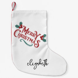 Meia De Natal Pequena Personalized Christmas Stocking|Custom Decoration 
