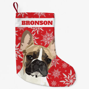 Meia De Natal Pequena Pet Dog Personalizado Presente para Bulldog Franc