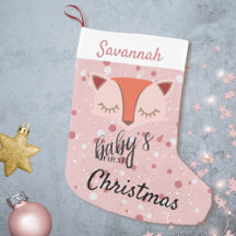 Pink Woodland Fox Primeiro Natal Stox