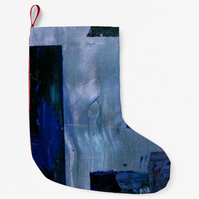Meia De Natal Pequena pintura abstrato (Frente)