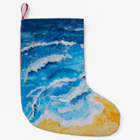 Pintura de praia e mar acrílicos em desenho do sta