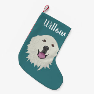 Meia De Natal Pequena Pirenéus Excelentes Personalizados