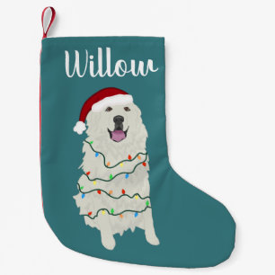 Meia De Natal Pequena Pirenéus Excelentes Personalizados