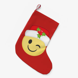 Meia De Natal Pequena Pisc a meia do feriado de Emoji do Natal