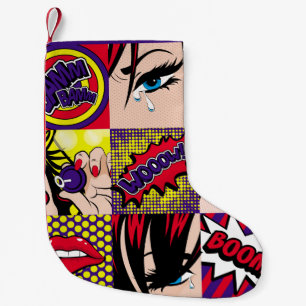 Meia De Natal Pequena Placa de pop para ilustração, arte,pop,bela,cômica