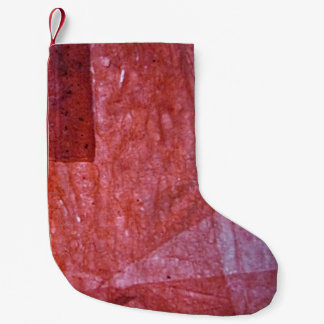 Meia De Natal Pequena Plain red color christmas stocking,Red texture art