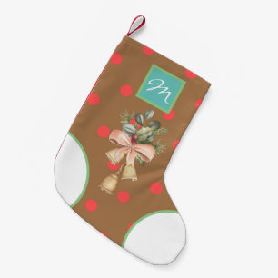 Meia De Natal Pequena pontos de padrão elegante de tendência na moda clá