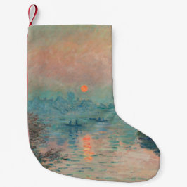 Meia De Natal Pequena Pôr do sol de Monet no Impressionismo de Arte Fina