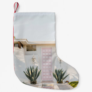 Meia De Natal Pequena Porta fechada