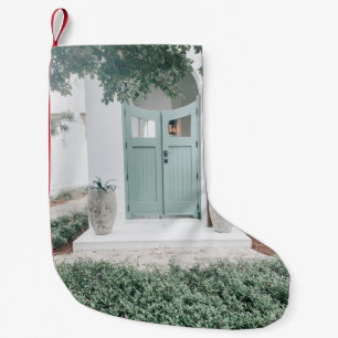 MEIA DE NATAL PEQUENA PORTA FECHADA DURANTE O DIA