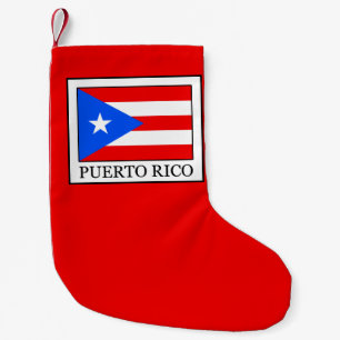 Meia De Natal Pequena Porto Rico