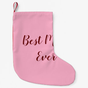 Meia De Natal Pequena Presente do dia das mães rosa vermelho melhor Mãe 