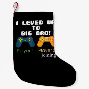 Meia De Natal Pequena Presente para jogos I Nível Superior Ao Irmão Gr