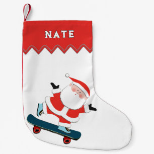 Meia De Natal Pequena presente personalizado de skate de feriado grande 