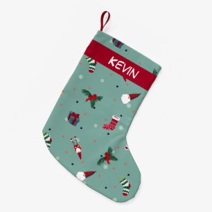 Meia De Natal Pequena Presentes de papai noel