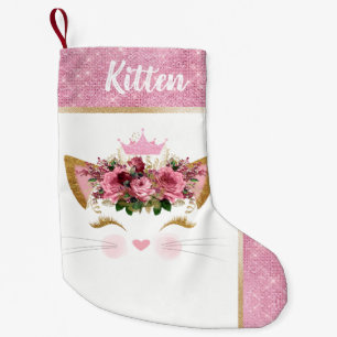 Meia De Natal Pequena Princesa Gatinho Costume Natal Meia