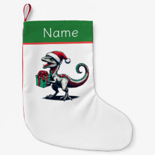 Meia De Natal Pequena Pterodactyl de Natal