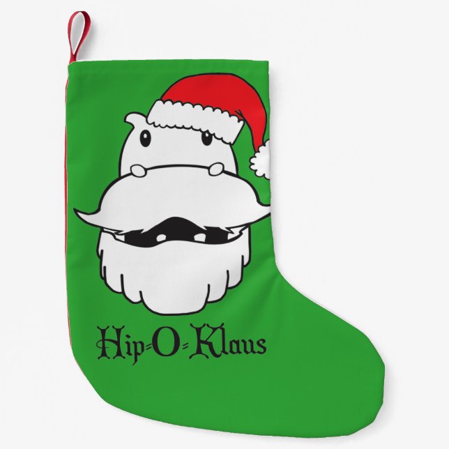 Meia De Natal Pequena Quadril-O-Klaus (Frente)