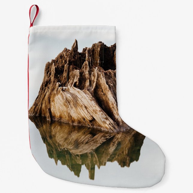 MEIA DE NATAL PEQUENA QUADRO DE MADEIRA MARCADA (Frente)