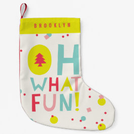 Meia De Natal Pequena Que Árvore de Natal Divertida Pontos de Confetti C