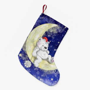 Meia De Natal Pequena Querido Ursinho Sonhador - Feliz Natal