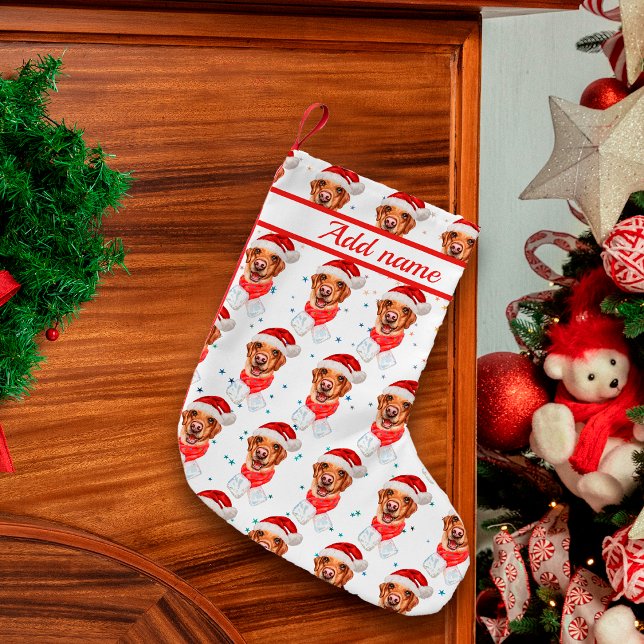Meia De Natal Pequena Raça de Cão Labrador Natal (Criador carregado)