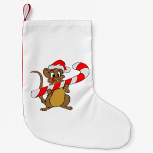 Meia De Natal Pequena Rato do Natal