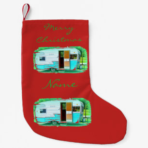 Meia De Natal Pequena Reboque clássico do viagem do Feliz Natal