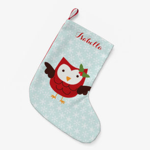 Meia De Natal Pequena Red Holiday Ownership Personalizado