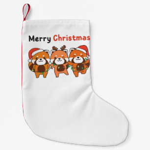 Meia De Natal Pequena Red Panda Natal Pandas Vermelhas Feliz Natal