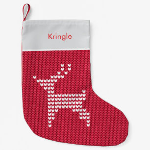 Meia De Natal Pequena Reindeer Christmas Sweater
