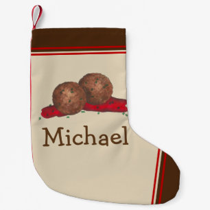 Meia De Natal Pequena Restaurante Italiano Meatball Marinara Foodie