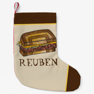 Meia De Natal Pequena Reuben Sandwich Juewish Deli Cuisine Hanukkah