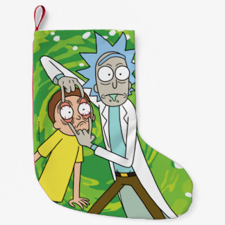 Meia De Natal Pequena RICK E MORTY™| Veja Isso