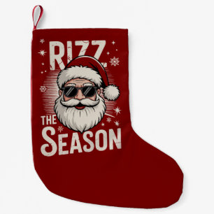 Meia De Natal Pequena Rizz A Estação Santa Claus Rizzmas Engraçado Xmas