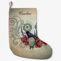Rosas de colheita elegantes com corvo