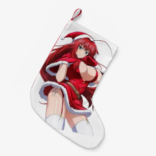 Meia De Natal Pequena Roupa de Inverno de Santa Diva Anime