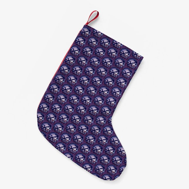 Meia De Natal Pequena Sagittarius (Frente (Pendurada))